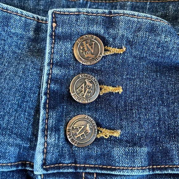 Abercrombie & Fitch Jeans Size 15/16 Wide Band 3 Buttons - Picture 5 of 6